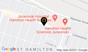 The Cayden Clinic in Hamilton map