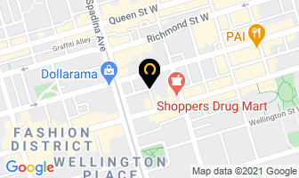 The Charlotte Room in Toronto map