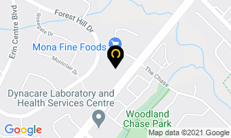The Chase Cleaners in Mississauga map