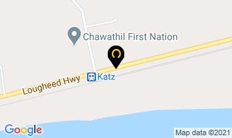 The Chawathil Firehall in Hope map