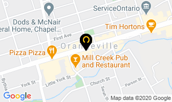 The Chocolate Shop in Orangeville map