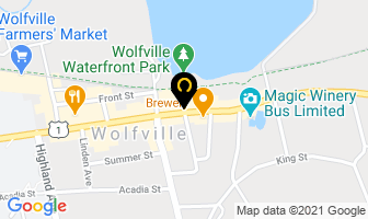 The Clayground Studio in Wolfville map