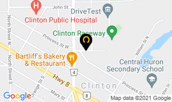 The Clinton Power Corporation in Clinton map