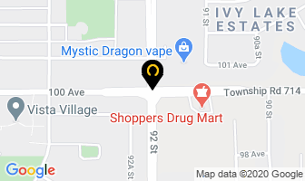 The Coffee Crave Cafe in Grande Prairie map