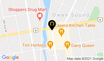 The Curry House in Owen Sound map