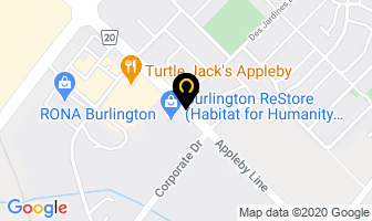 The Dance Station Inc in Burlington map