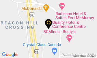 The Den - Quality Hotel in Fort McMurray map