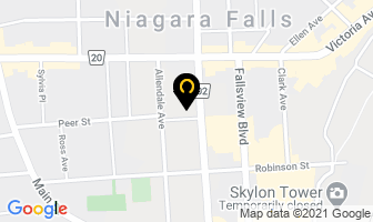 The Diplomat Inn in Niagara Falls map