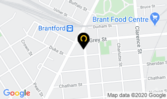 The Dog Spa in Brantford map