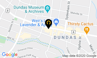 The Down To Earth Shoppe in Hamilton map