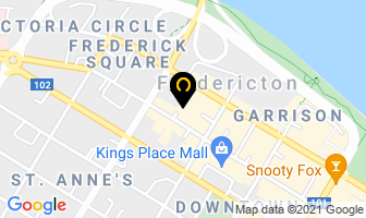 The Downtown Card Shop in Fredericton map