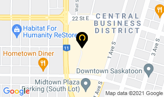 The Dress in Saskatoon map