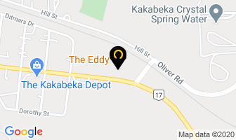 The Eddy Restaurant in Kakabeka Falls map