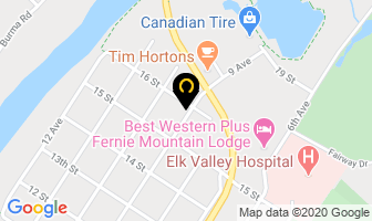 The Electric Company Ltd in Fernie map