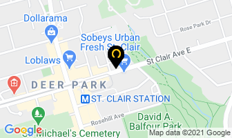 The English Centre in Toronto map
