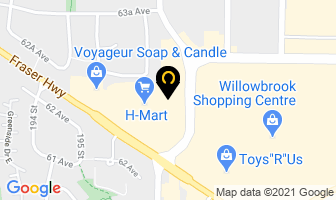 The Foam Shop Langley in Langley map