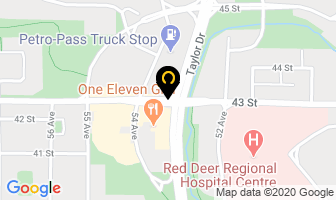 The Foot Loft in Red Deer map