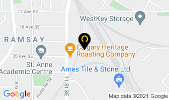 The French Barn in Calgary map
