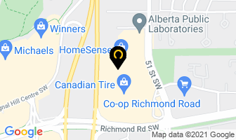 The Funky Banana in Calgary map