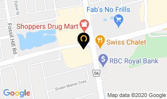 The Gambit Barbershop in Vaughan map