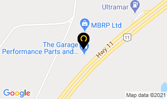 The Garage in Huntsville map