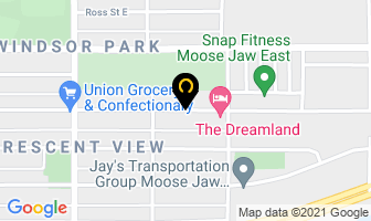 The Garage in Moose Jaw map