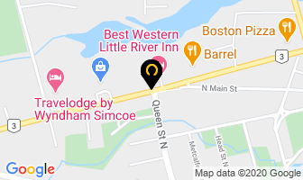 The Gardener's Cottage Restaurant in Simcoe map