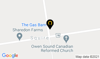 The Gas Barn in Owen Sound map