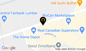 The Golden Burrito in Orillia map