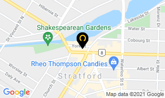 The Green Room in Stratford map