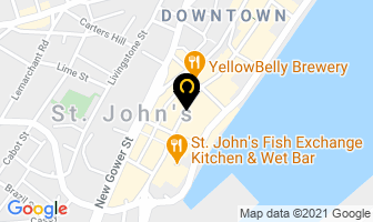 The Gypsy Tea Room in St. John's map