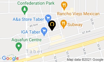 The Health Connection in Taber map