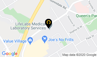 The Hearing Clinic in Barrie map