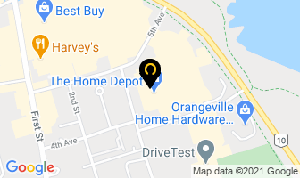 The Home Depot in Orangeville map