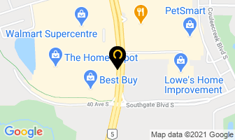 The Home Depot Canada in Lethbridge map