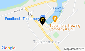 The Hummingbird House in Tobermory map