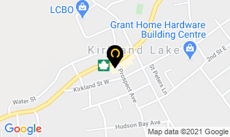 The Jewel Box in Kirkland Lake map