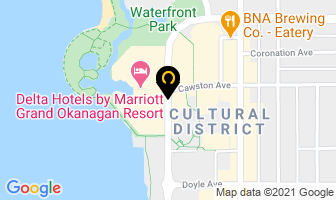The Kelowna Art Gallery in Kelowna map