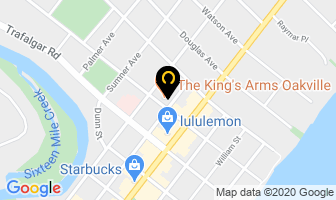 The King's Arms in Burlington map