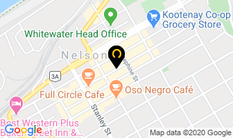 The Kokanee Camera Co in Nelson map