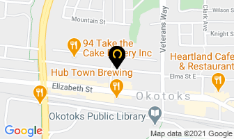 The Laser Room in Okotoks map