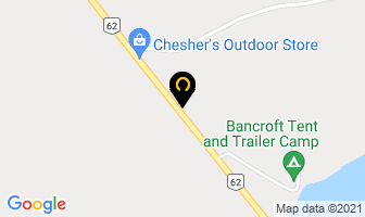 The Mad River in Bancroft map