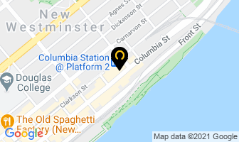 The Met Hotel in New Westminster map