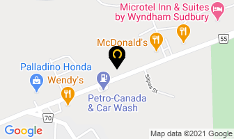The Muffler Shop in Sudbury map