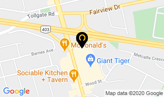 The Mufflerman in Brantford map
