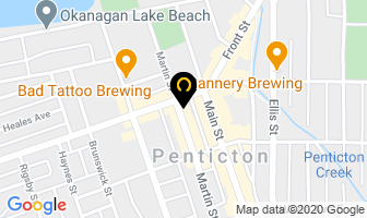 The Mule Night Club in Penticton map