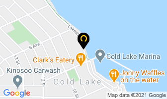 The Oasis Spa in Cold Lake map