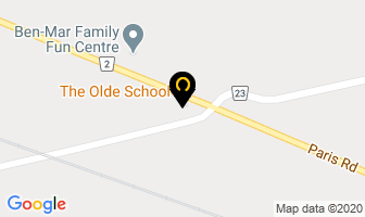 The Olde School Restaurant in Brantford map