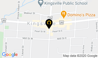 The Painted Moon in Kingsville map
