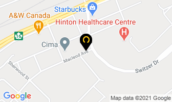 The Parklander in Hinton map